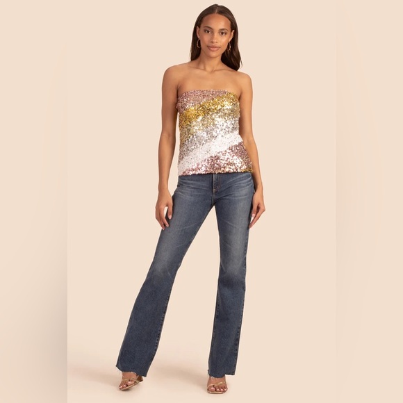 Trina Turk Tops - Trina Turk FETCHING TOP multicolor sequins in xxl